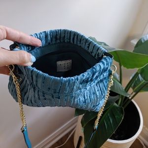 Crushed velour purse